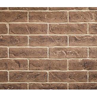 Majestic Tavern Brown traditional brick interior panels installed inside a Meridian 36-inch direct vent gas fireplace