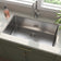 Load image into Gallery viewer, Close-up of the MSI 3219 16-gauge stainless steel undermount kitchen sink
