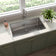 Load image into Gallery viewer, MSI 3219 stainless steel undermount kitchen sink installed in a modern kitchen countertop
