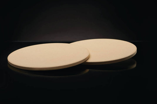 Napoleon 10-Inch Personal Pizza and Baking Stone Set – Two round stones for crispy homemade pizzas on grill or oven