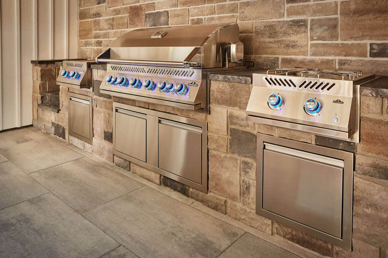 Load image into Gallery viewer, Napoleon 18x16 Inch Single Access Drawer in Stainless Steel for Outdoor Kitchens
