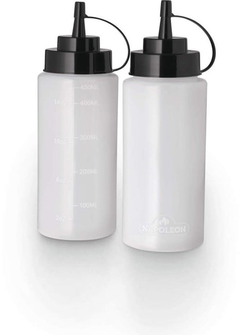 Napoleon 2 Piece 16 oz. Squeeze Bottle Set for Plancha and Griddle Cooking with Oil and Water Bottles
