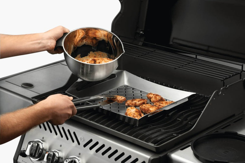 Load image into Gallery viewer, Napoleon 3 Piece Stainless Steel Marinating Bowl Set with Airtight Lids, Rubber Bases, and Measurement Markings
