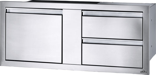 Napoleon 42 x 16 Inch Triple Drawer and Door Combo for Outdoor Kitchens