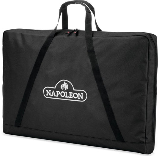 Napoleon 61094 stainless steel griddle insert storage bag shown from the opposite angle with carrying handles
