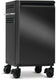 Load image into Gallery viewer, Angled view of Napoleon 68004 Phantom Prestige matte black left storage cabinet with side ventilation and locking caster wheels
