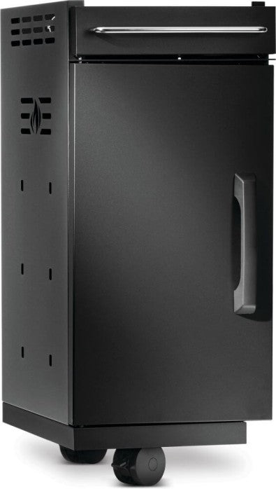 Napoleon 68006 Rogue PRO-S matte black storage cabinet in left-hand door configuration with side ventilation