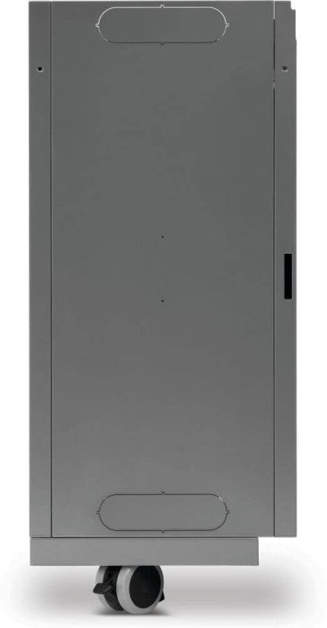 Rear view of Napoleon 68008 Rogue PRO storage cabinet showing back panel and caster wheels