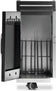 Load image into Gallery viewer, Napoleon 68009 black storage cabinet with open door showing interior dividers and door-mounted tool hooks
