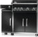 Load image into Gallery viewer, Close-up of Napoleon 68009 black storage cabinet integrated with a Rogue PRO grill, showing the upper drawer and cabinet door
