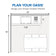 Load image into Gallery viewer, Napoleon outdoor kitchen planning diagram showing a Built-In 700 Series 10-inch infrared burner beside a built-in grill in a 10-foot kitchen layout
