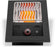 Load image into Gallery viewer, Napoleon 700 Series SIZZLE ZONE infrared burner operating with glowing infrared element, stainless steel WAVE grid and red SafetyGlow control knob
