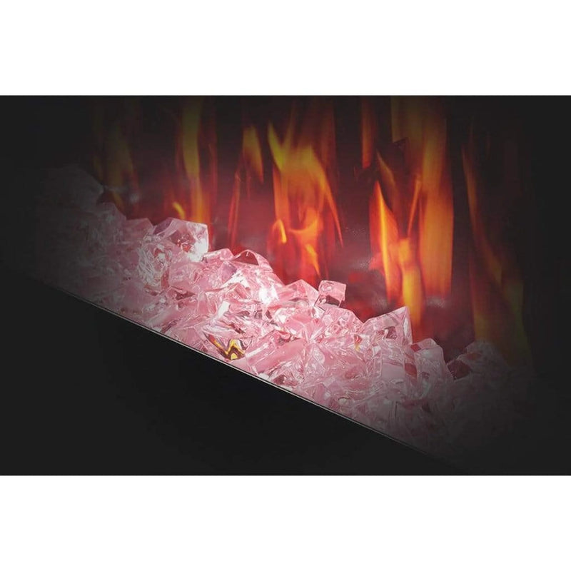 Load image into Gallery viewer, Napoleon Allure Vertical 32-inch wall-hanging electric fireplace with multi-color LED flames and crystal ember bed

