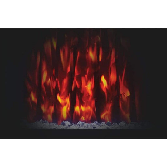 Napoleon Allure Vertical 32-inch wall-hanging electric fireplace with multi-color LED flames and crystal ember bed