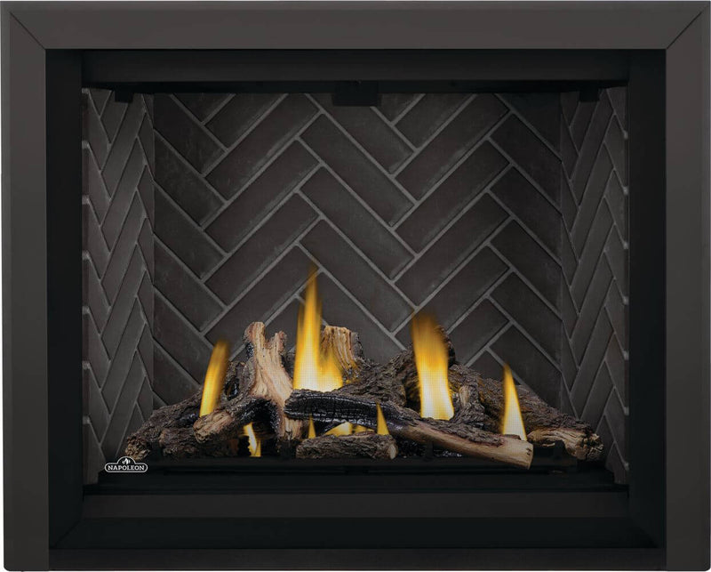 Load image into Gallery viewer, Napoleon Altitude X Series 42-inch electronic ignition direct vent gas fireplace with blower kit
