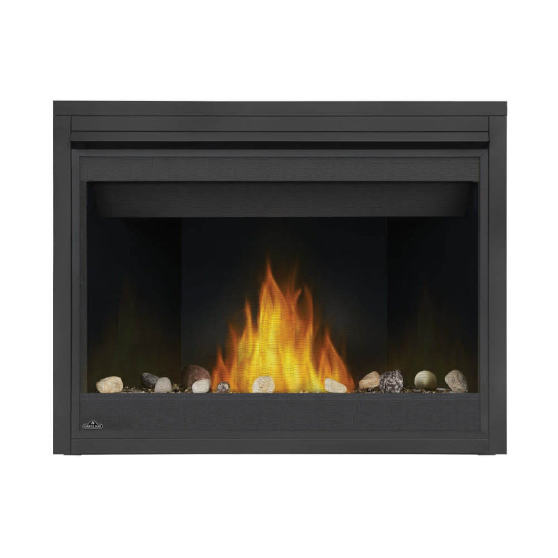 Load image into Gallery viewer, Napoleon Ascent 46 Direct Vent Gas Fireplace with hand-painted PHAZER log set and clean-faced design
