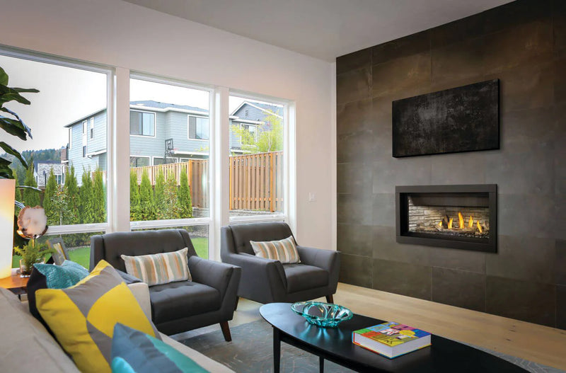 Load image into Gallery viewer, Napoleon Ascent Premium 46-Inch Electronic Ignition Direct Vent Linear Gas Fireplace
