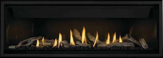 Napoleon Ascent Premium 56-Inch Electronic Ignition Direct Vent Linear Gas Fireplace with modern design and premium safety barrier