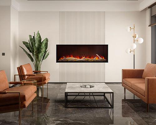 Napoleon Astound 50-inch built-in electric fireplace with Wi-Fi connectivity and ultra-realistic flames