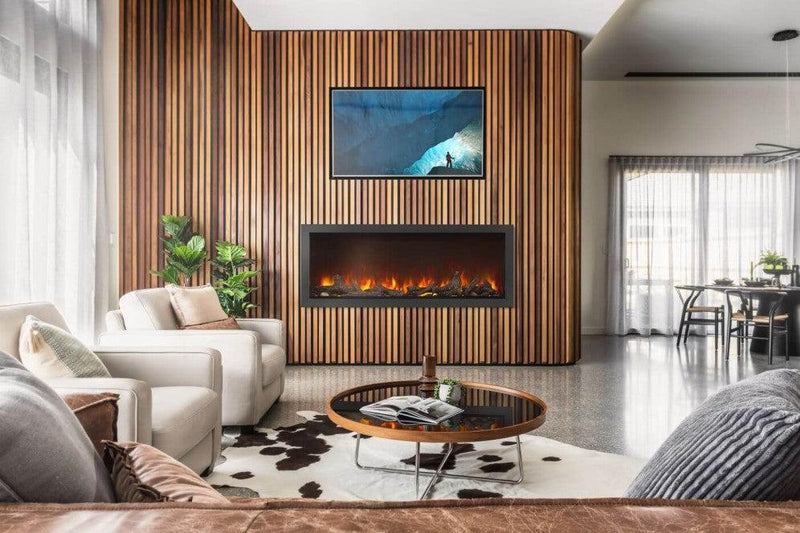 Load image into Gallery viewer, Napoleon Astound 50-inch built-in electric fireplace with Wi-Fi connectivity and ultra-realistic flames

