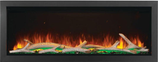 Napoleon Astound 50-inch built-in electric fireplace with Wi-Fi connectivity and ultra-realistic flames