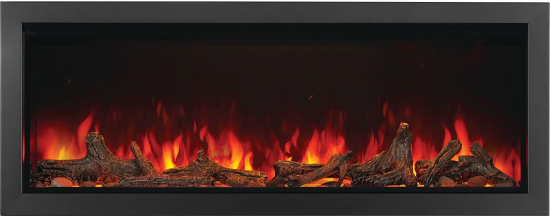 Load image into Gallery viewer, Napoleon Astound 62-inch built-in electric fireplace with Wi-Fi connectivity, large viewing area and driftwood log set

