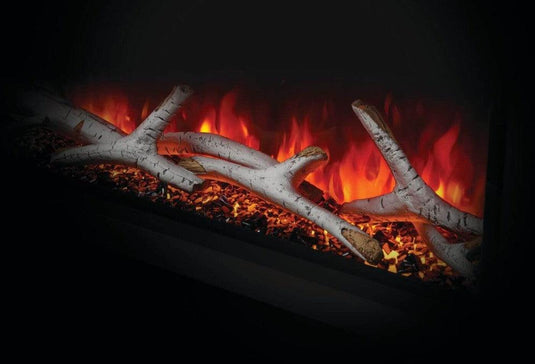 Napoleon Astound 62-inch built-in electric fireplace with Wi-Fi connectivity, large viewing area and driftwood log set

