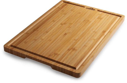 Napoleon Bamboo Cutting Board with Juice Grooves and Silicone Feet – Fits Rogue and Rogue XT Grill Side Shelves