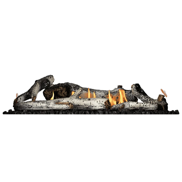 Napoleon Birch Log Kit for Ascent Linear Premium Series 42-Inch Direct Vent Gas Fireplace with realistic birch logs
