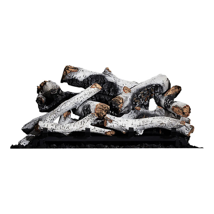Napoleon Birch Log Set for 36-Inch Elevation X Direct Vent Gas Fireplace with realistic birch logs