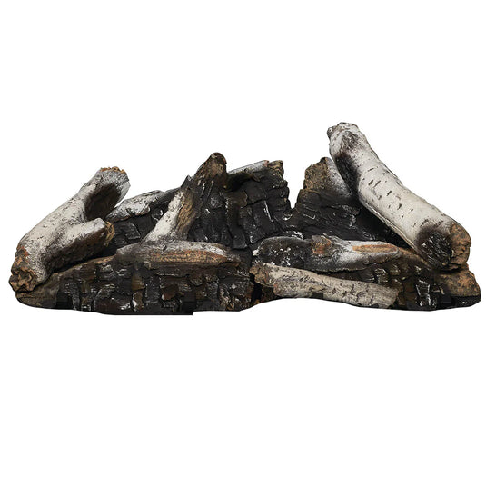 Napoleon Birch Log Set for GDIX3 Oakville Direct Vent Gas Fireplace Insert with realistic birch logs
