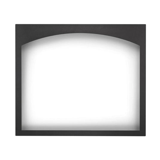 Napoleon black Whitney design decorative front for 36 inch Altitude X direct vent fireplace