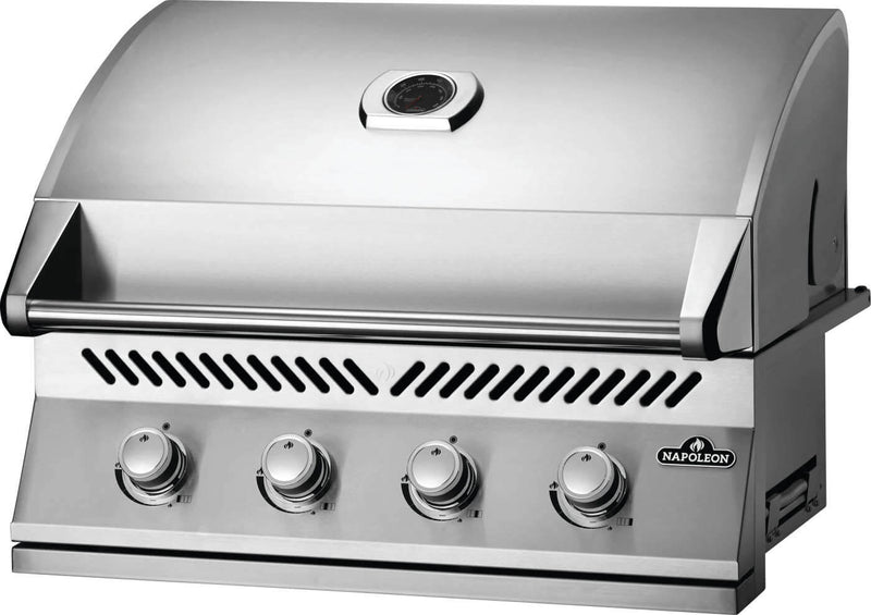 Load image into Gallery viewer, Napoleon Built-In 500 Series 32-inch Grill Head with stainless steel construction and four burners for outdoor kitchen installation
