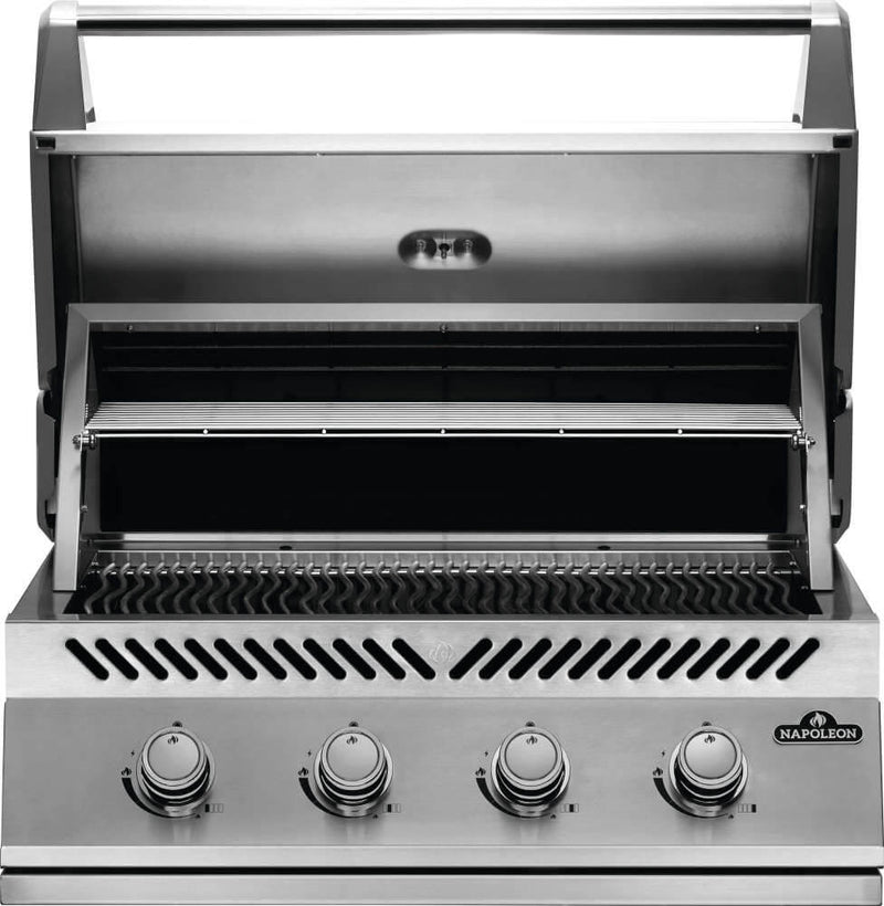 Load image into Gallery viewer, Napoleon Built-In 500 Series 32-inch Grill Head with stainless steel construction and four burners for outdoor kitchen installation
