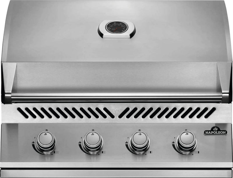 Load image into Gallery viewer, Napoleon Built-In 500 Series 32-inch Grill Head with stainless steel construction and four burners for outdoor kitchen installation
