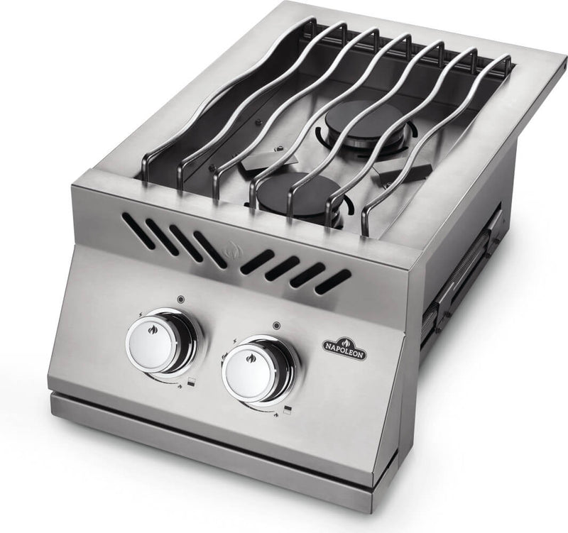 Load image into Gallery viewer, Napoleon Built-in 500 Series Inline Dual Range Top Burner with Stainless Steel Cover
