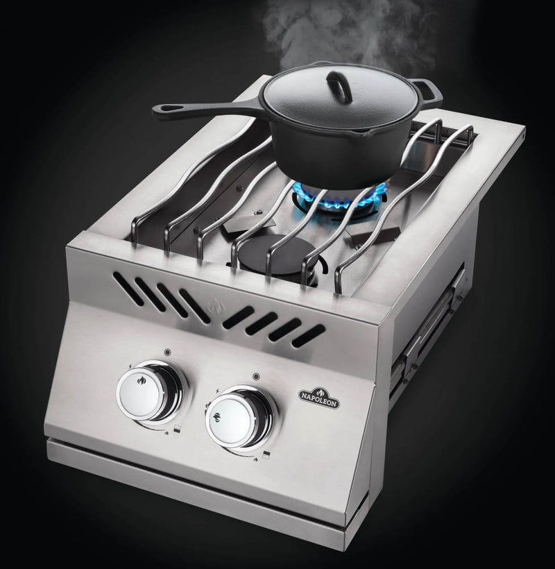 Load image into Gallery viewer, Napoleon Built-in 500 Series Inline Dual Range Top Burner with Stainless Steel Cover
