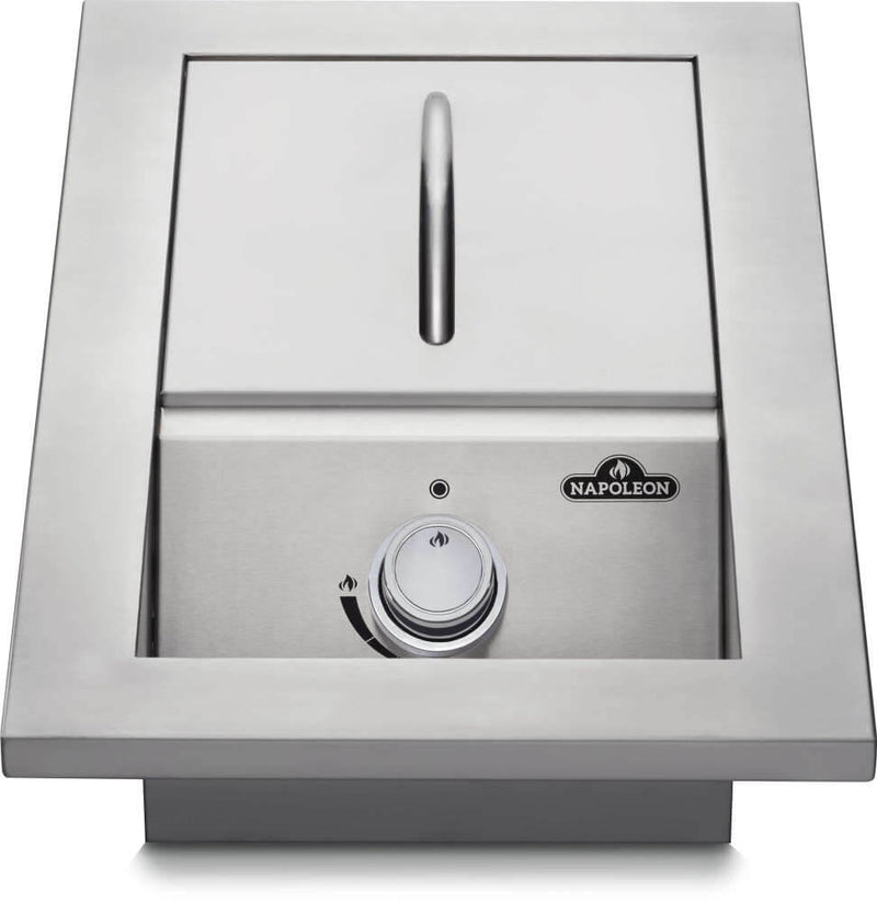 Load image into Gallery viewer, Napoleon Built-in 500 Series Single Range Top Burner with Stainless Steel Cover for Outdoor Kitchens

