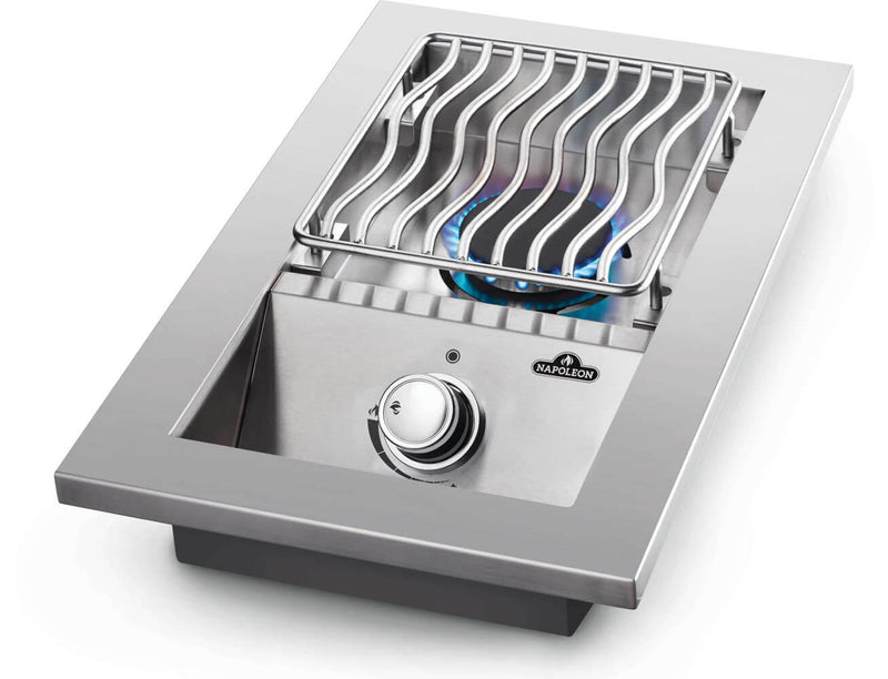 Load image into Gallery viewer, Napoleon Built-in 500 Series Single Range Top Burner with Stainless Steel Cover for Outdoor Kitchens
