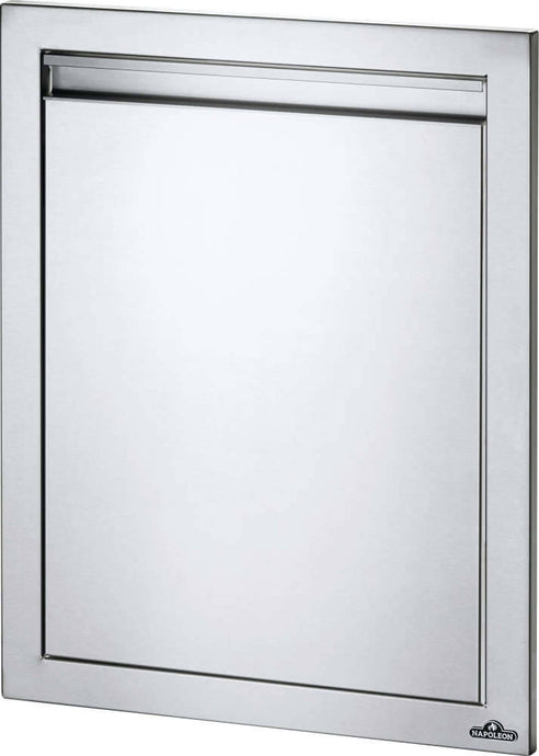 Napoleon Built-In Reversible Single Door in Stainless Steel with Soft Closing Hardware and Seamless Trim