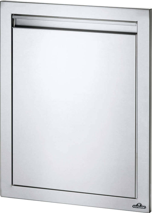 Napoleon Built-In Reversible Single Door in Stainless Steel with Soft Closing Hardware and Seamless Trim