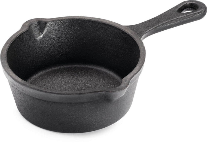 Napoleon 4-Inch Cast Iron Dessert Cooker with Porcelain Coating for Grilling Miniature Desserts and Sides
