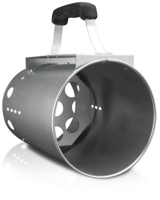 Napoleon chimney-style charcoal starter made of aluminized steel with a cool-touch handle, used for quickly lighting charcoal in barbecue grills