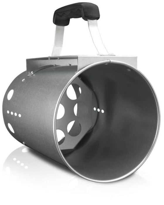 Load image into Gallery viewer, Napoleon chimney-style charcoal starter made of aluminized steel with a cool-touch handle, used for quickly lighting charcoal in barbecue grills
