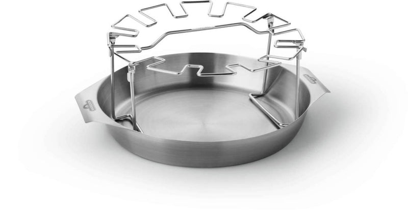 Load image into Gallery viewer,  Napoleon Stainless Steel Chicken Leg Grill Rack with 12 Slots and Removable Drip Pan for Even Cooking and One-Pot Meals
