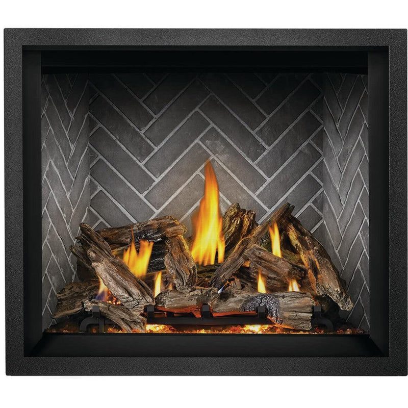Load image into Gallery viewer, Napoleon Elevation X 42-inch electronic ignition gas direct vent fireplace with clean-face design and realistic ember bed
