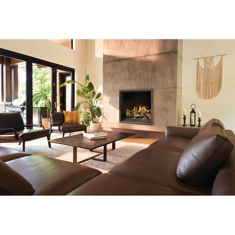 Load image into Gallery viewer, Napoleon Elevation X 42-inch electronic ignition gas direct vent fireplace with clean-face design and realistic ember bed
