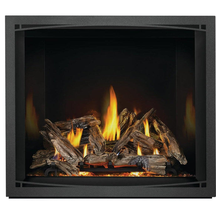 Napoleon Elevation X 42-inch electronic ignition gas direct vent fireplace with clean-face design and realistic ember bed