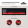 Load image into Gallery viewer, Napoleon Entice linear electric fireplace decorative media options showing included clear crystals and optional birch and driftwood log sets.
