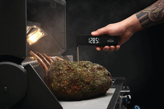 Napoleon Fast Read Digital Meat Thermometer with LED Display and Foldable Probe for Grilling and Cooking